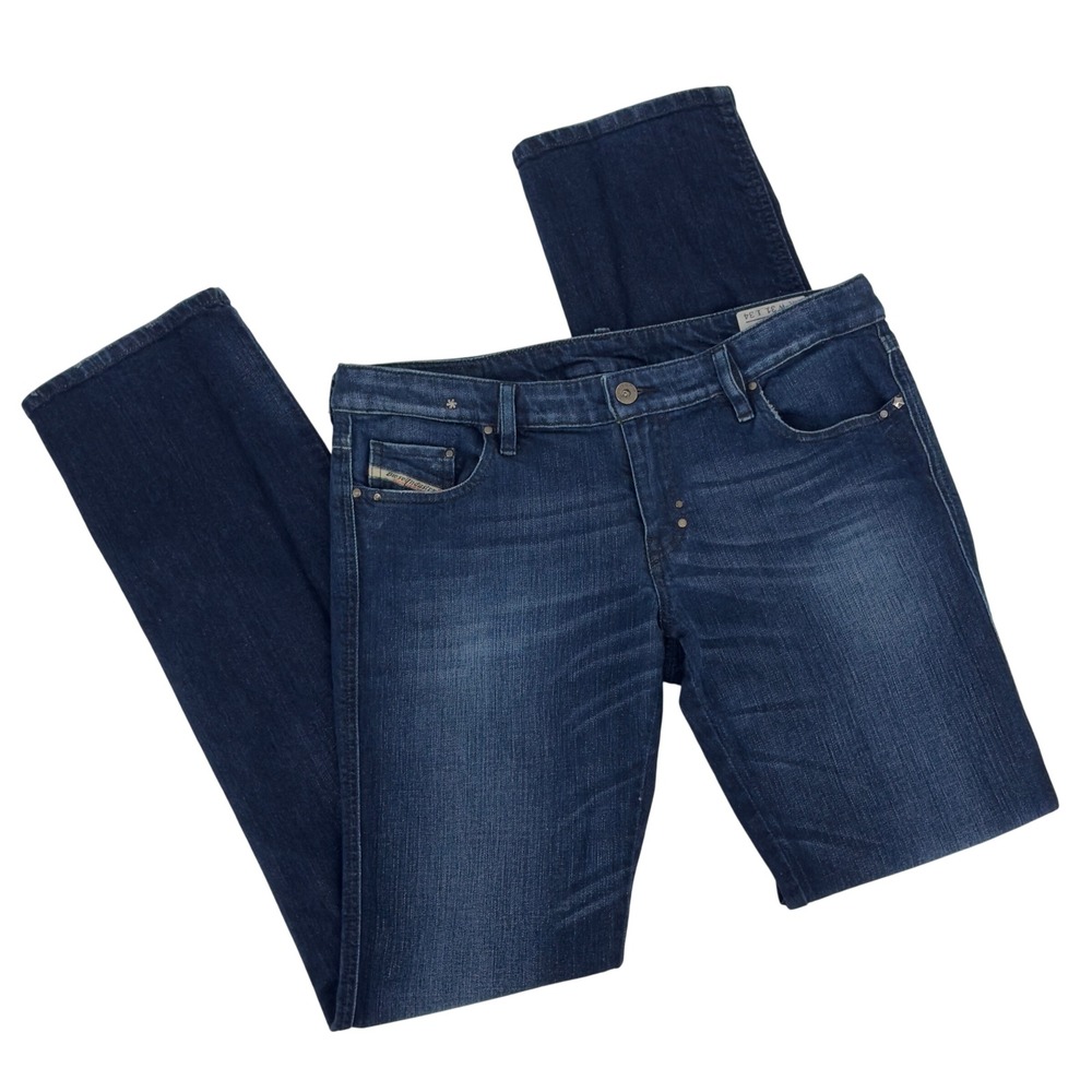 Diesel LHELA Low Rise Bootcut Jeans Dark Wash Stretch W31 L34